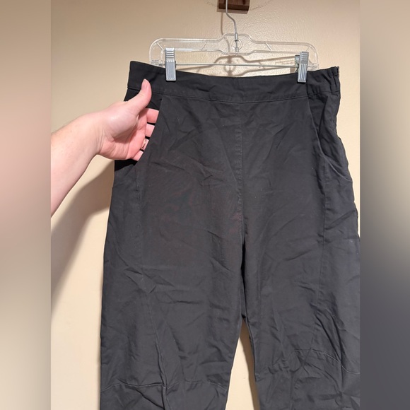 Prairie Underground Black Side-Zip Utility crop pants size small poplin cotton - Picture 5 of 8